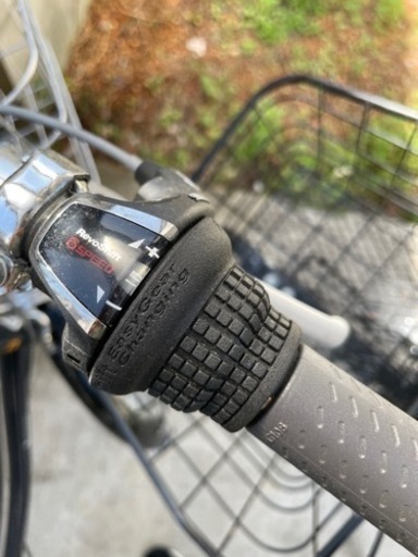 ギア付き自転車　青　26インチ