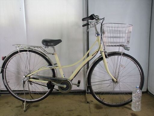 B915限定特価　整備済み★ブリヂストン　ロココロイヤル　アイボリー　ベルト★ 中古自転車 【27インチ 】