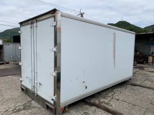 ‼️格安‼️ No.618 アルミバン 3ｔ 車 アルミ 箱 バイク 倉庫 トラック コンテナ 米 保管庫 物置 DIY