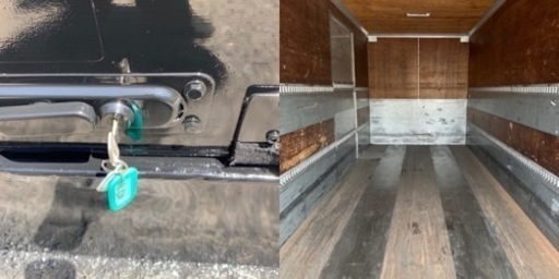 No.620 アルミバン 4ｔ 車 アルミ 箱 バイク 倉庫 トラック コンテナ 米 保管庫 物置 DIY