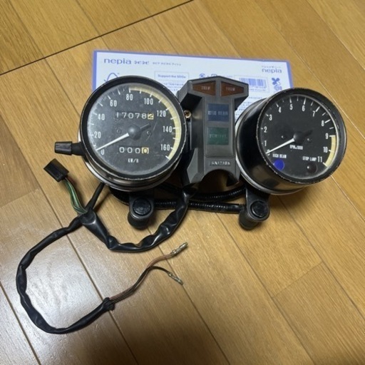 SOLDOUT カワサキ 当時物 スピード タコ メーター Z250FT Z400FX ゼファー 画像参照