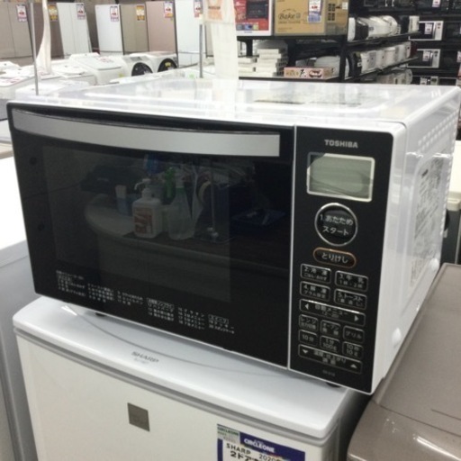 #P-123【ご来店頂ける方限定】TOSHIBAのフラットオーブンレンジです