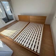 受付停止中 シモンズ セミダブルベッド マットレス付き