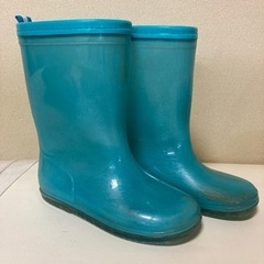 20cm水色の長靴　これから梅雨の時期にオススメ