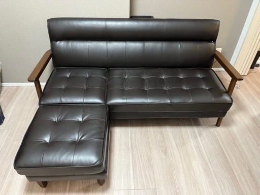 【買ってから約1年！】ソファ・オットマン付き