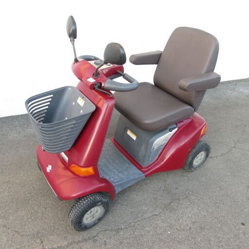 5/12 販売済IS スズキ セニアカー レッド シニアカー シルバーカー ジャンク 菊KB