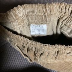 コーデュロイの半ズボン、120サイズ、差し上げますの画像