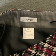 Monable ひざ丈スカート  ウエスト61センチ　 着丈54センチの画像
