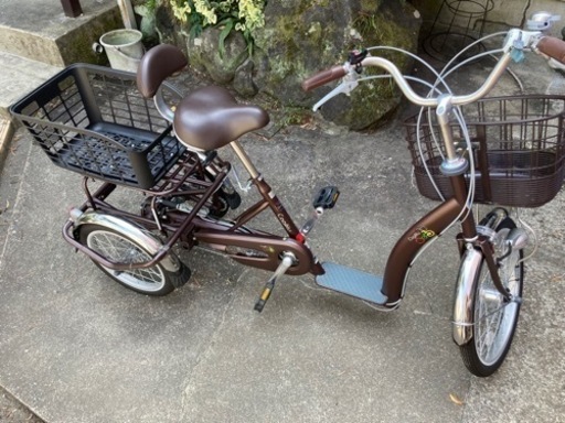 が大特価！ 高齢者用 サギサカ こげーる 三輪 カゴ付き 介護予防 自転車本体