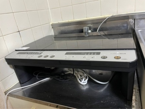 アイリスオーヤマ 2口IHコンロ(脚付) IHK-W12S-B