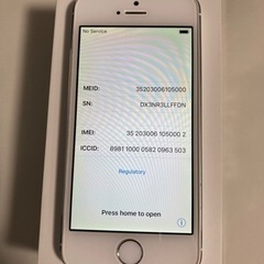 iPhone docomo 本体　イヤホン、箱付