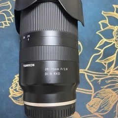 Sony fe タムロン28-75 f2.8レンズの画像
