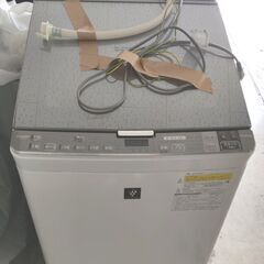シャープ SHARP タテ型洗濯乾燥機 10.0kg 5.0kg ES-PX10A-S ガラストップ 2017年製