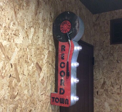 他サイトで完売★ 超お洒落JAZZ！アメリカのレコードショップのネオンライト