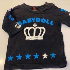 長袖Tシャツ　90サイズ　黒