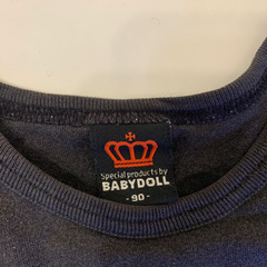 長袖Tシャツ　90サイズ　黒の画像