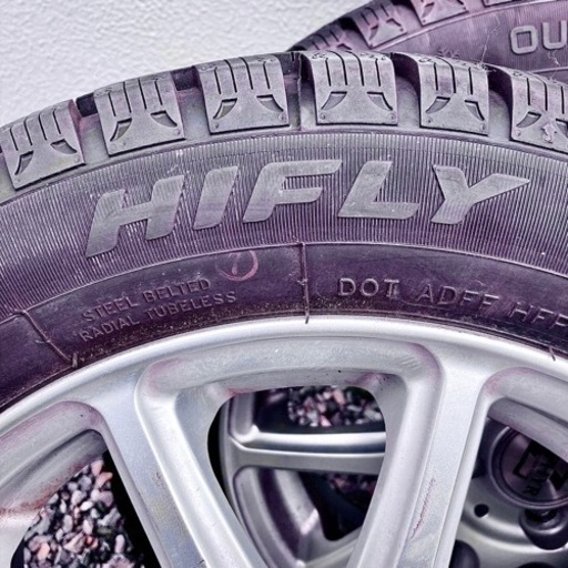2021年製造 スタッドレスタイヤ アルミホイールセット 155/65R14 軽自動車