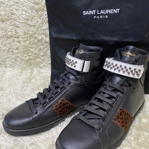 新品未使用　サンローラン　パリ　ハイカットスニーカー