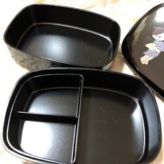 🍱【新品】胴張２段弁当（黒てまり）箱入り　の画像
