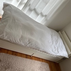 無印良品マットレスとベッドフレームお譲りします。の画像