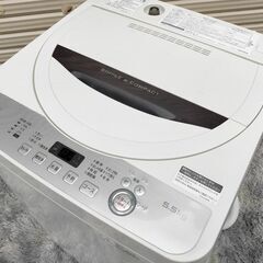 349【訳あり】SHARP 簡易乾燥機能付き洗濯機 ES-GE5B-T 5.5㎏ 動作確認済み シャープ　2017年製の画像