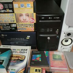 自作パソコンHDD無し+ONKYOスピーカーの画像