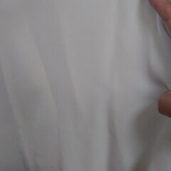 (完了)刺繍襟タック長袖ブラウス　サイズ40の画像