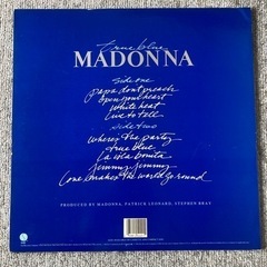 アナログ LPレコード  マドンナ　true blueの画像