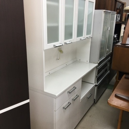 取引場所　南観音　V 2205-010 ダイニングボード　レンジボード　棚上4面収納　白