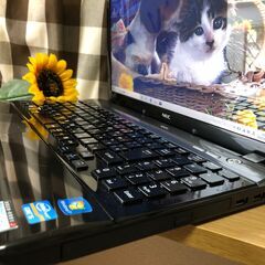 彡美品・美麗品Ｗｅｂカメラ内蔵・ＮＥＣ　超高速ｉ５第三/新品ＳＳＤ２４０ＧＢ/クロスブラックWin10 64bit/Office2019付/15.6ｲﾝﾁ/メモリ４GＢ/無線/DVD・ＣＤ再生ソフト付　No.2204012の画像