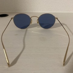 GW期間中値下げ！美品！オリバーピープルズ　ゴールドカラー　彫金　メタルボストン　サングラスの画像