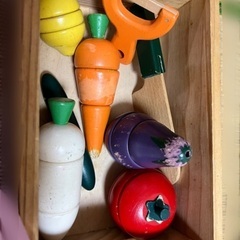 【あげます】木製ままごとキッチンの画像