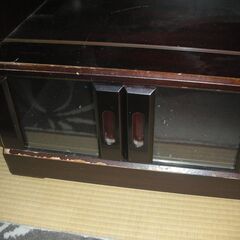 棚 キャビネット 食器棚 ガラスの画像