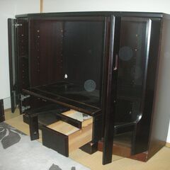 棚 キャビネット 食器棚 ガラスの画像