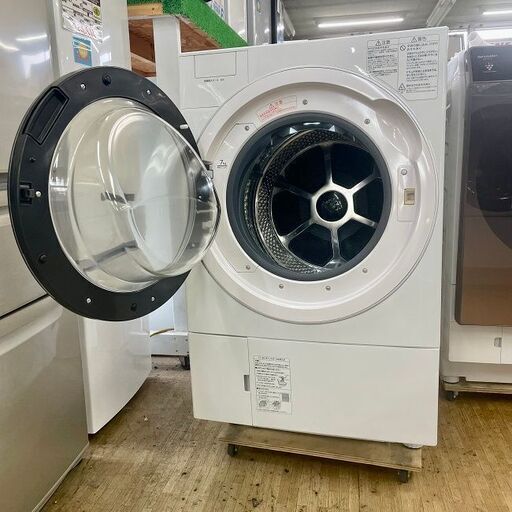 訳あり展示品【 TOSHIBA 】東芝 洗濯12.0㎏/乾燥7.0㎏ ドラム式洗濯機 大型カラータッチパネル 温水抗菌ウルトラファイン