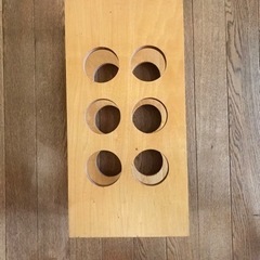 30%値下げしました ! キチンとした印象の自作木製ワインラック