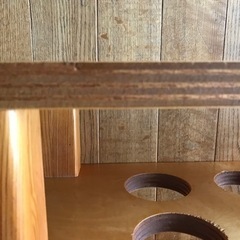 30%値下げしました ! キチンとした印象の自作木製ワインラックの画像
