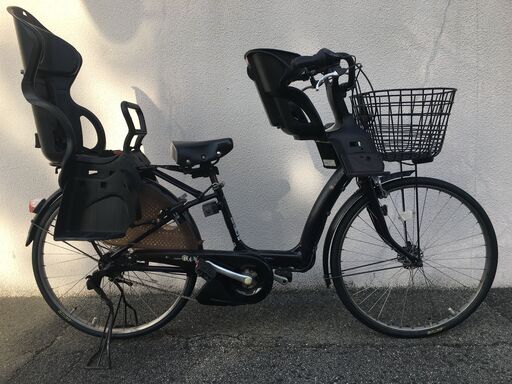 地域限定送料無料　バッテリー新品　ブリヂストン　ボーテ　三人乗り　子供乗せ　パープル　ギュット　パスクルー　神戸市　電動自転車