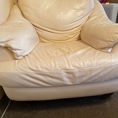 【引き取り希望】イタリア製《NATUZZI》ソファ＆オットマン差...