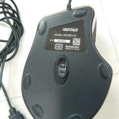 有線静音マウス buffalo ［BSMBU18SV］の画像