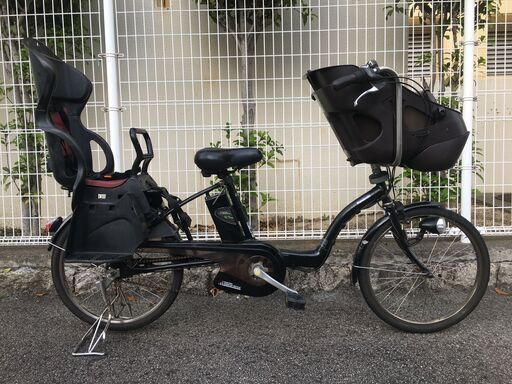 地域限定送料無料　ギュットミニ　三人乗り　8,9AH　黒　神戸市　電動自転車 地域限定送料無料 パナソニック ギュットミニ 三人乗り 8,9AH 20