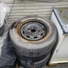 205/65R15 タイヤ+鉄ホイール　4本！