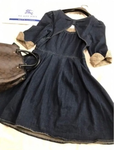 美品✨ バーバリー ブルーレーベル デニム ワンピース