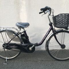 地域限定送料無料　ビビ　DX　8,9AH　子供乗せ　パープル　神戸市　電動自転車 ヘッドレスト付きチャイルドシート搭載ビビ・DX パナソニック