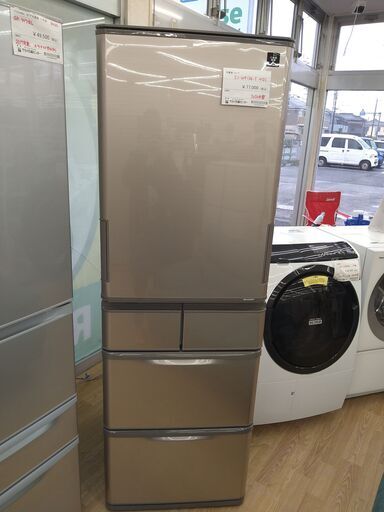 シャープ　5ﾄﾞｱ冷蔵庫　412L　2020年製　KJ601