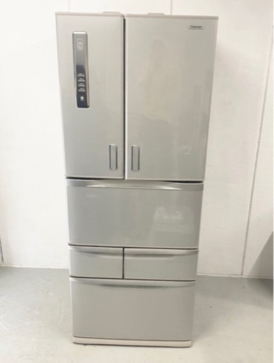 TOSHIBA GR-D47F（NS）471L 6ドア 冷蔵庫 2011年製