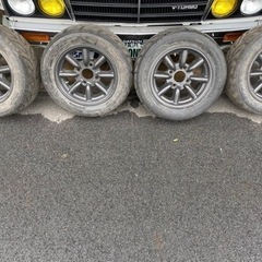 ワタナベ 旧車 13インチ 5.5J 4H 114.3 ヨコハマ...