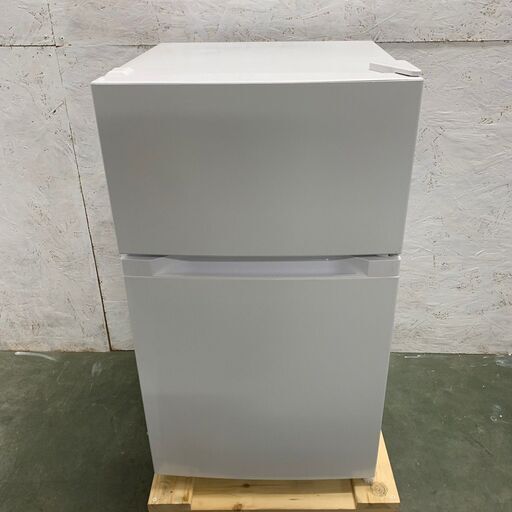 【オーヤマ】  ノンフロン冷凍冷蔵庫 容量87L 冷蔵61L 冷凍26L PRC-B092D-W 2019年製