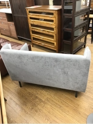 KE-4【ご来店頂ける方限定】フランフラン　トッタ2シーターソファ　グレー