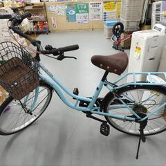 J072  普通自転車  RAPHIA  LEDダイナモ  22インチ  6段変速